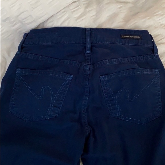 Thompson navy medium rise cropped skinny - Picture 3 of 3